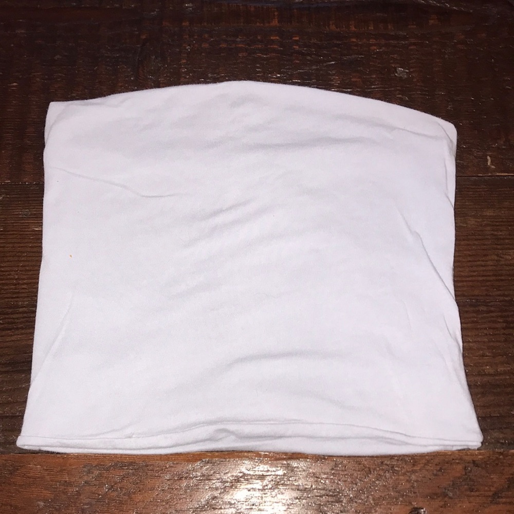 Brandy Melville strapless crop top